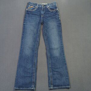 Ariat Jeans Kids 16 Boys B4 Relaxed Coltrane Boot Cut Denim Western Cowboy Rodeo
